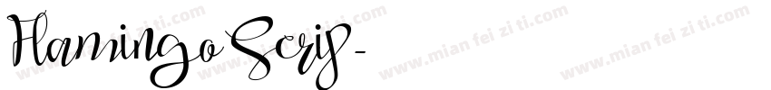 Flamingo Scrip字体转换